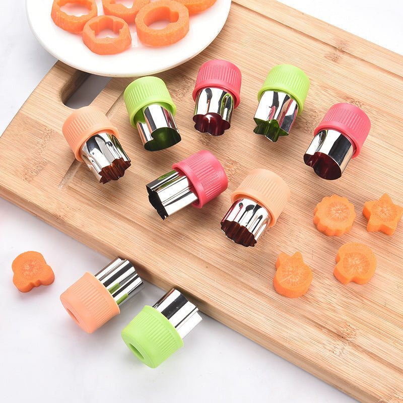 Antibacterial Silicone and Stainless Steel Cookie Cutter Set