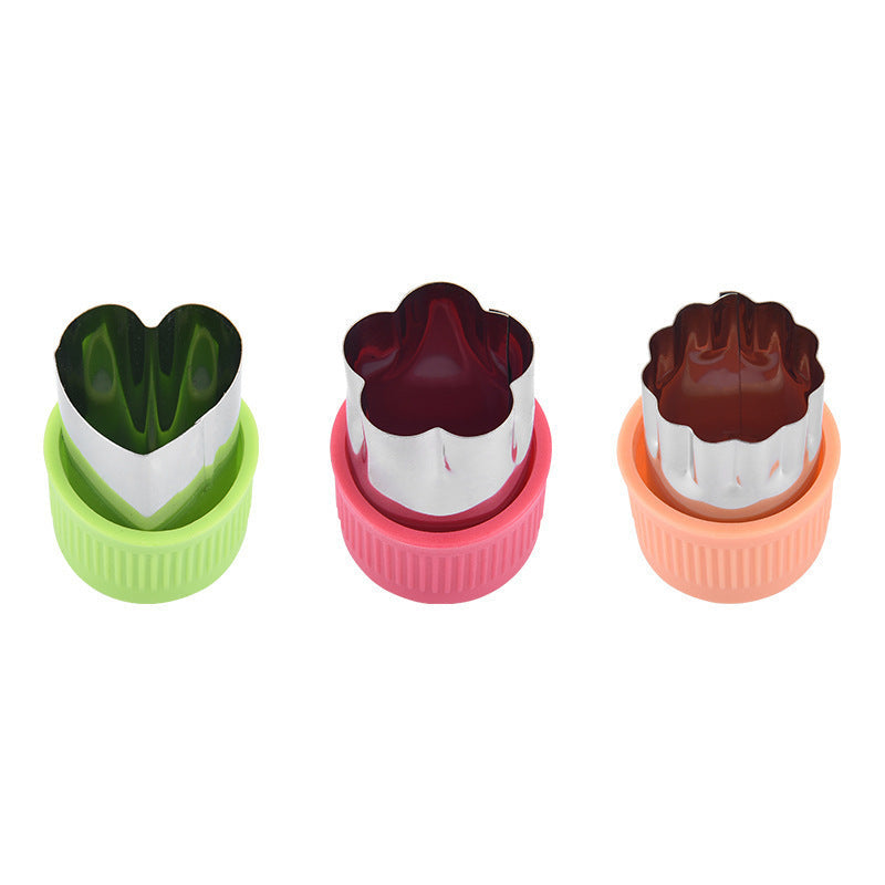 Antibacterial Silicone and Stainless Steel Cookie Cutter Set