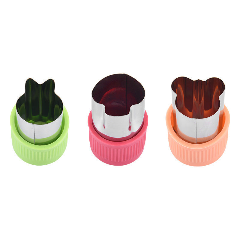 Antibacterial Silicone and Stainless Steel Cookie Cutter Set