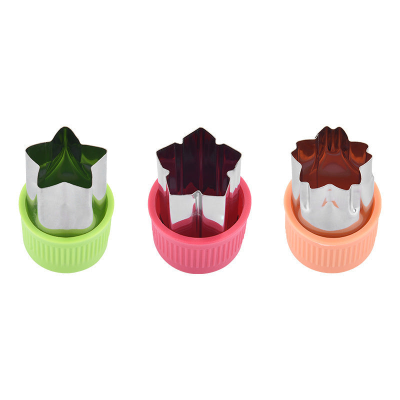 Antibacterial Silicone and Stainless Steel Cookie Cutter Set