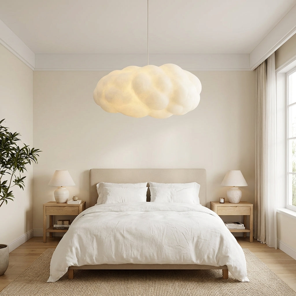 Ardora Sculptural Fabric Pendant Ceiling Light for Interiors