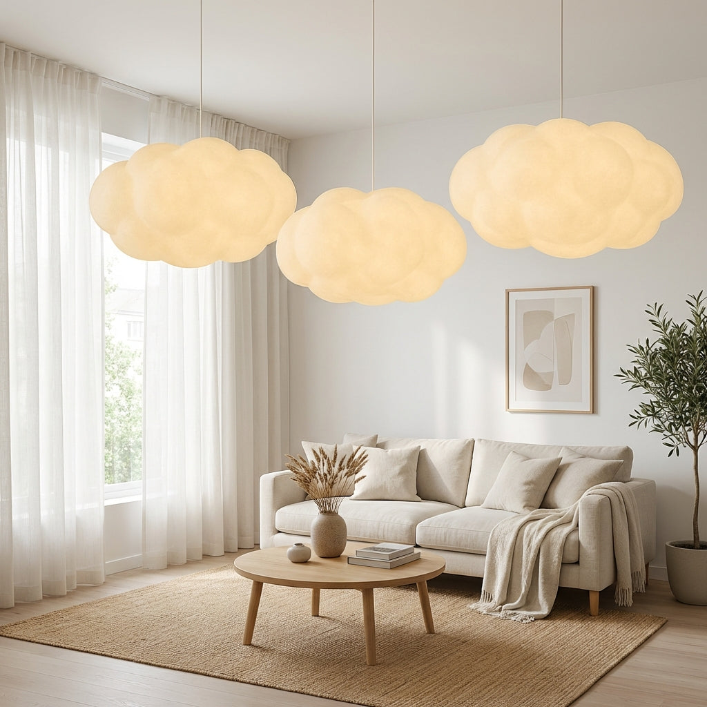 Ardora Sculptural Fabric Pendant Ceiling Light for Interiors