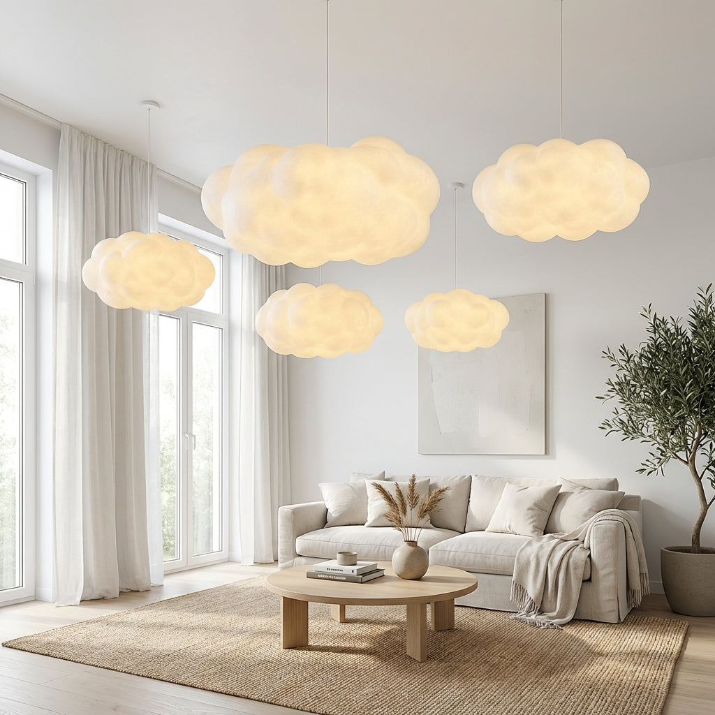 Ardora Sculptural Fabric Pendant Ceiling Light for Interiors