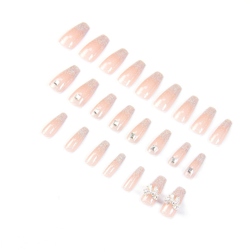 Artistic Flower Design Press-On Nail Extensions