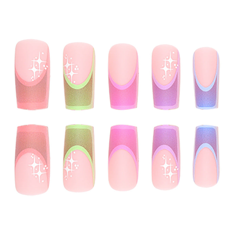 Artistic French Style Press-On Nail Tips
