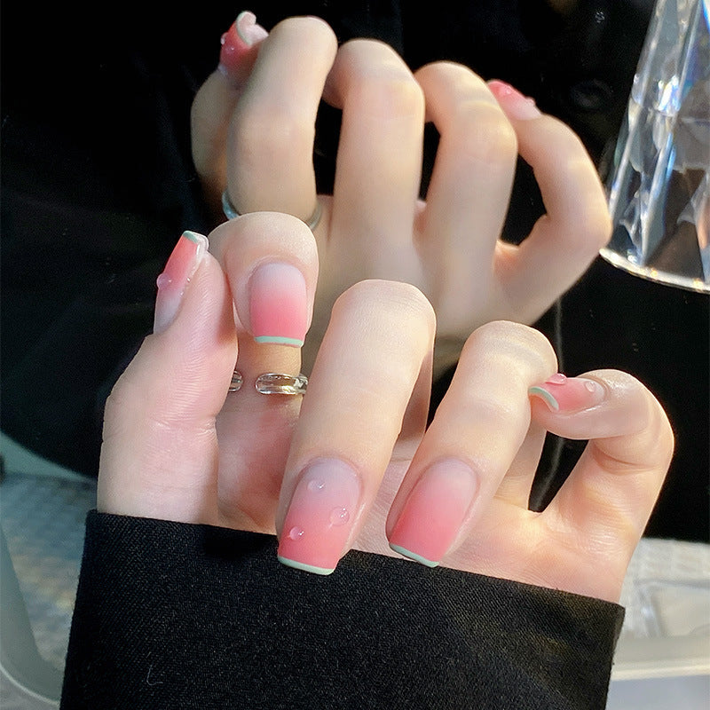 Artistic Gradient Press-On Nails