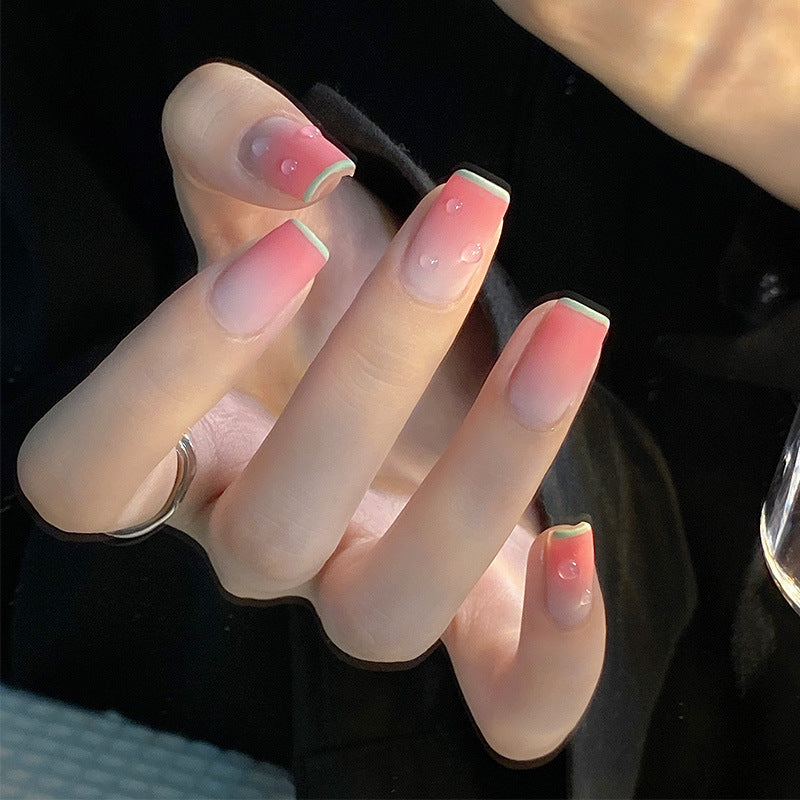 Artistic Gradient Press-On Nails