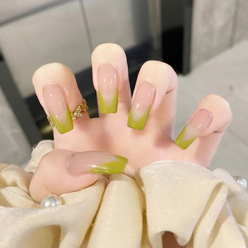 Artistic Nail Extensions with Fresh Summer Design