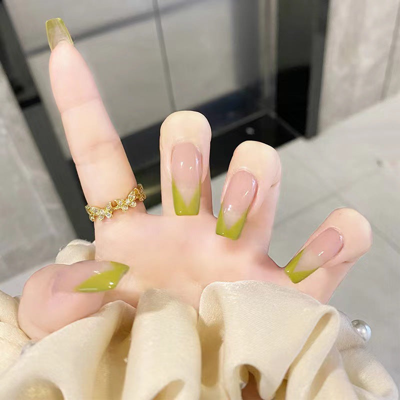 Artistic Nail Extensions with Fresh Summer Design