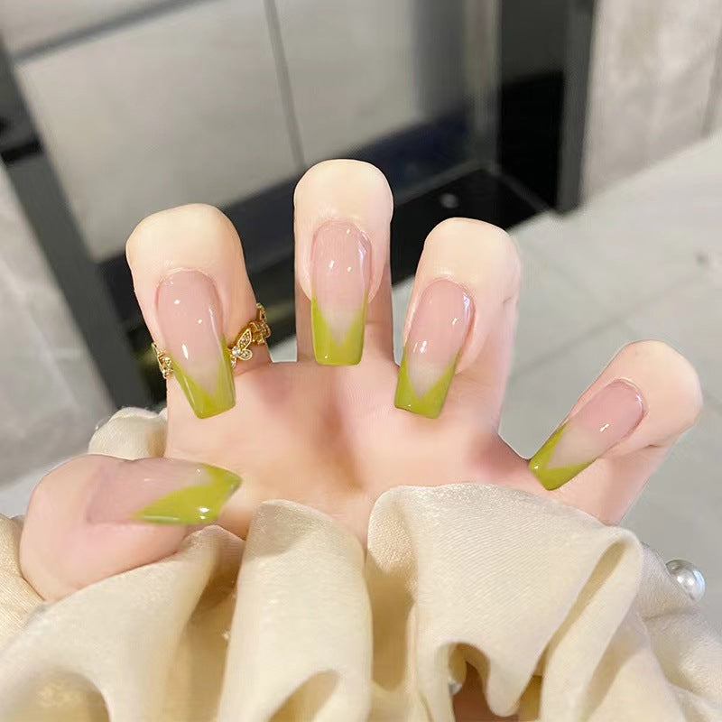 Artistic Nail Extensions with Fresh Summer Design