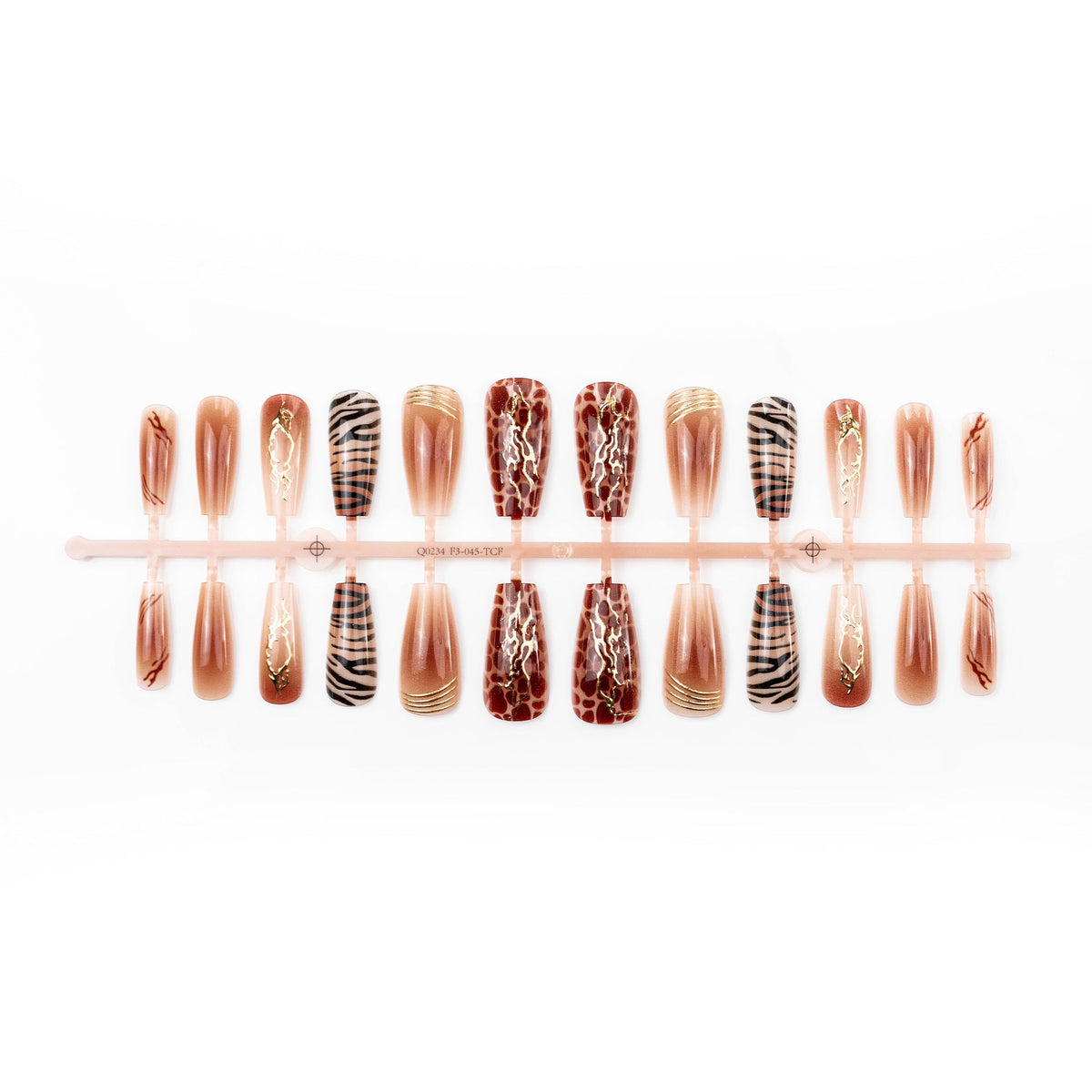 Artistic Press-On Nails with Elegant Designs