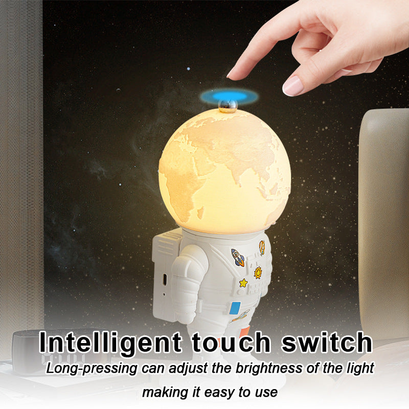 Astronaut Moon Lamp – Resin Night Light for Bedroom Decor