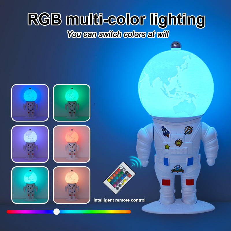 Astronaut Moon Lamp – Resin Night Light for Bedroom Decor
