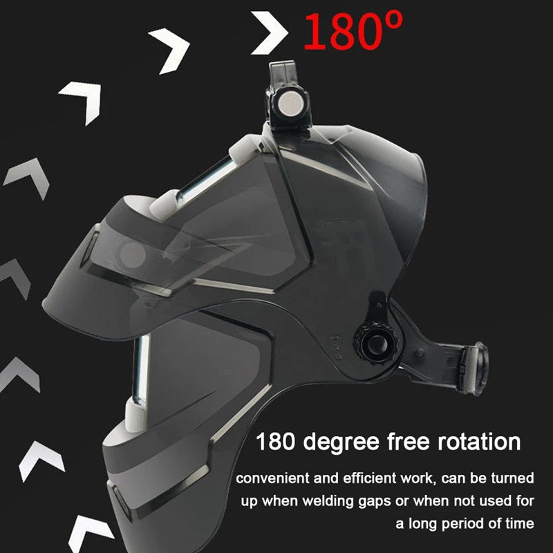 Auto-Darkening Welding Helmet with Built-In Headlamp