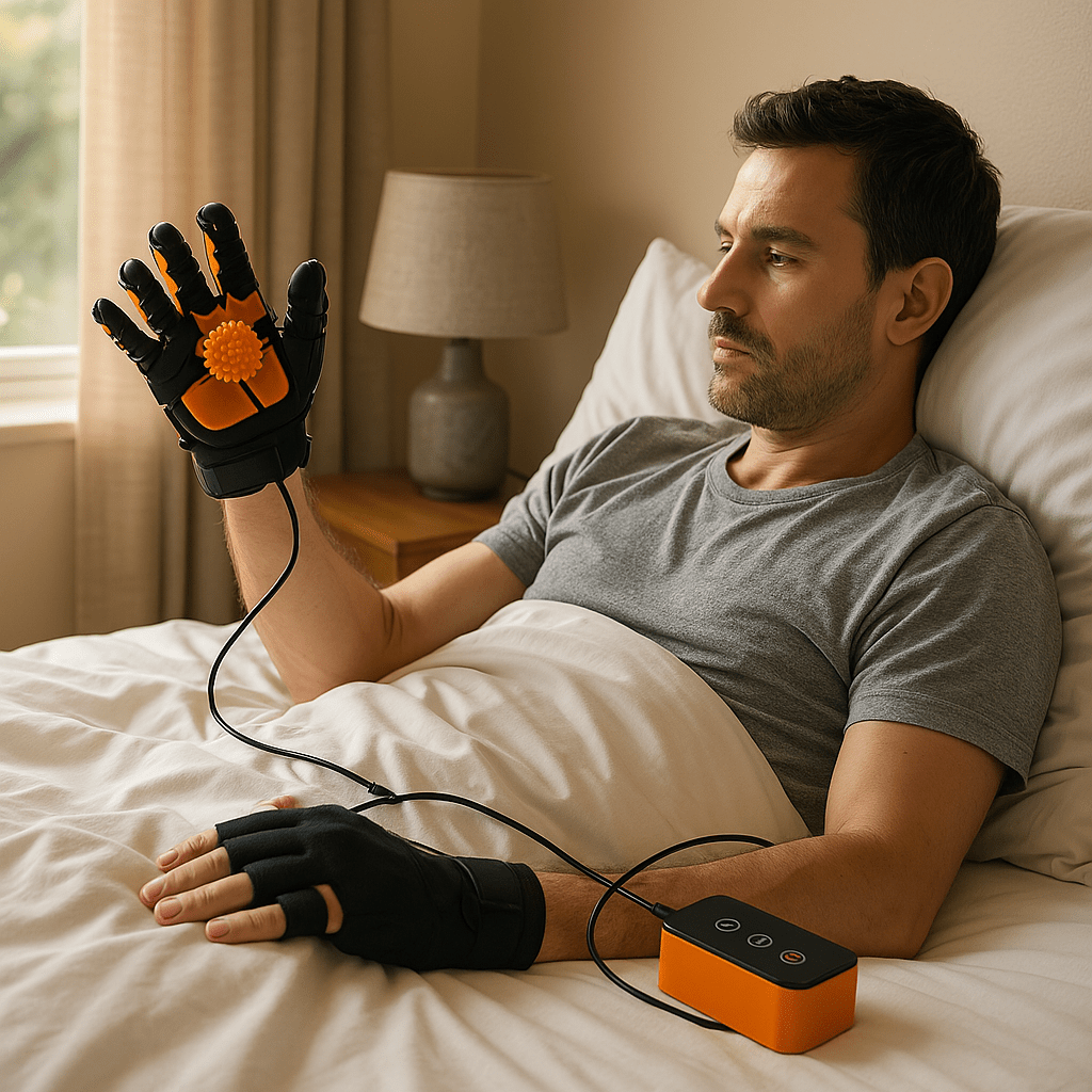 Automatic Hand Trainer Glove for Home Rehabilitation & Strength Building