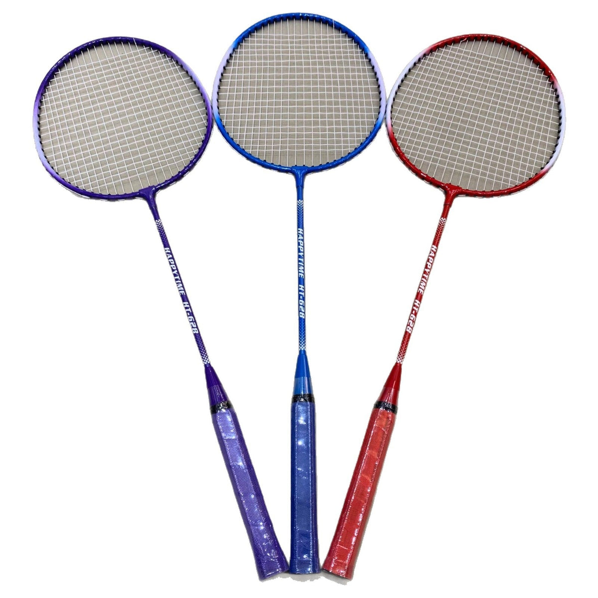 Badminton Racket Set with Multicolored Rackets and Protective Cover