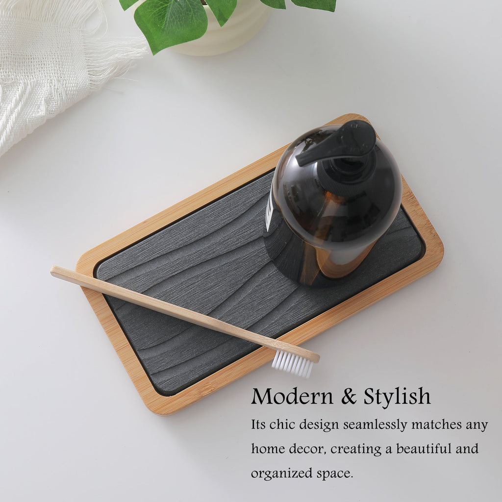 Bamboo Cosmetic Organizer Tray