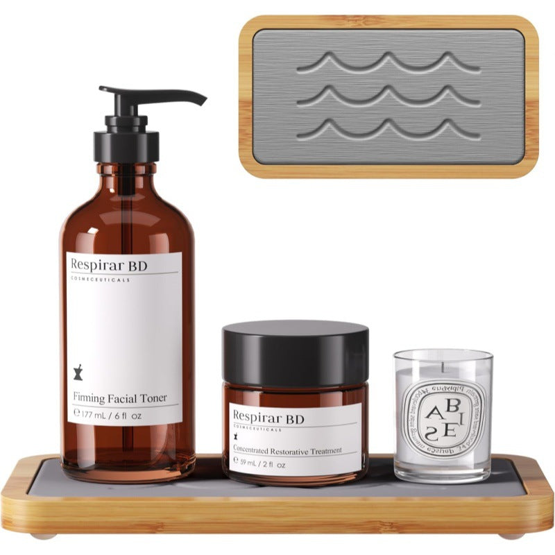Bamboo Cosmetic Organizer Tray