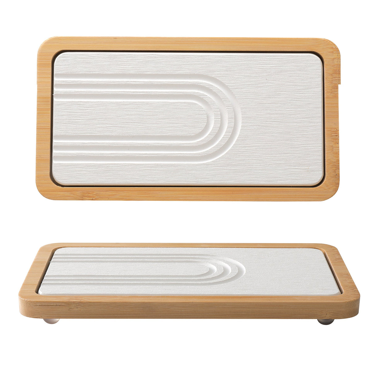 Bamboo Cosmetic Organizer Tray