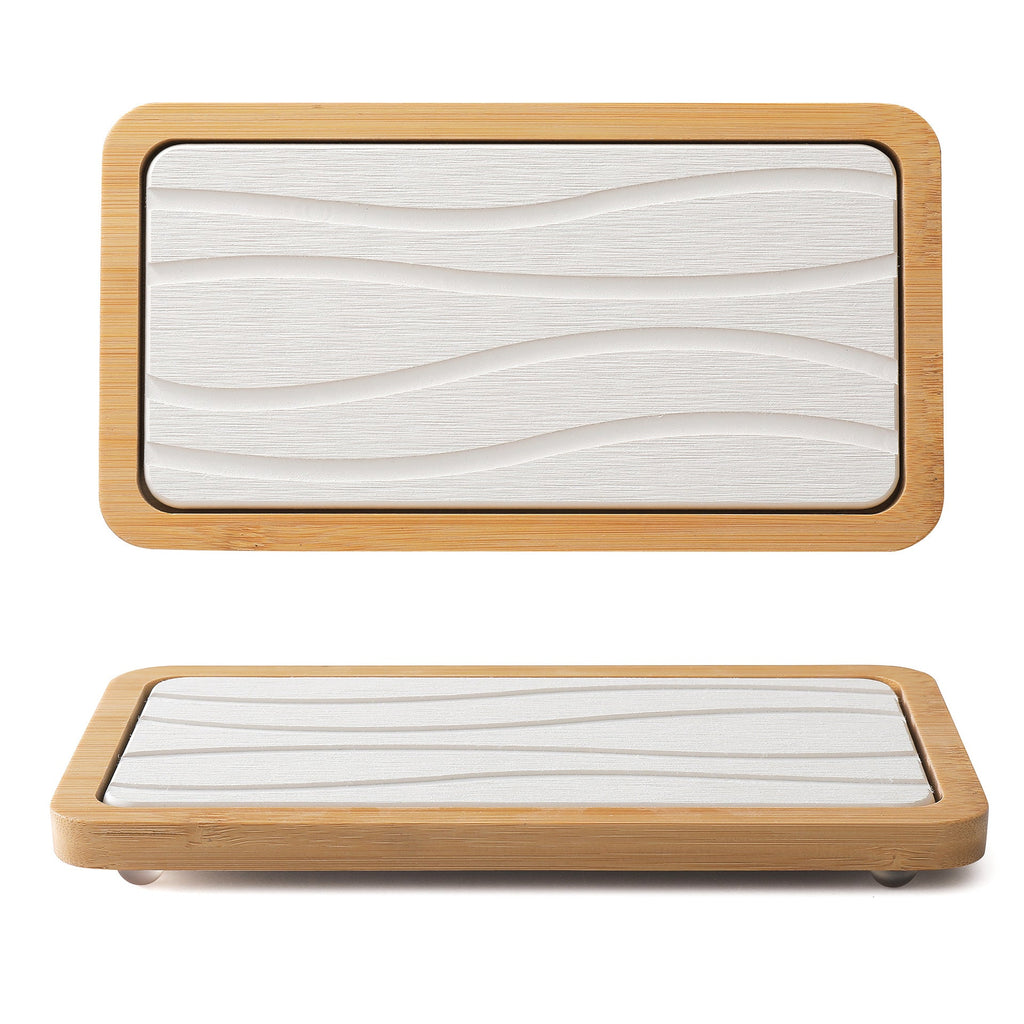 Bamboo Cosmetic Organizer Tray