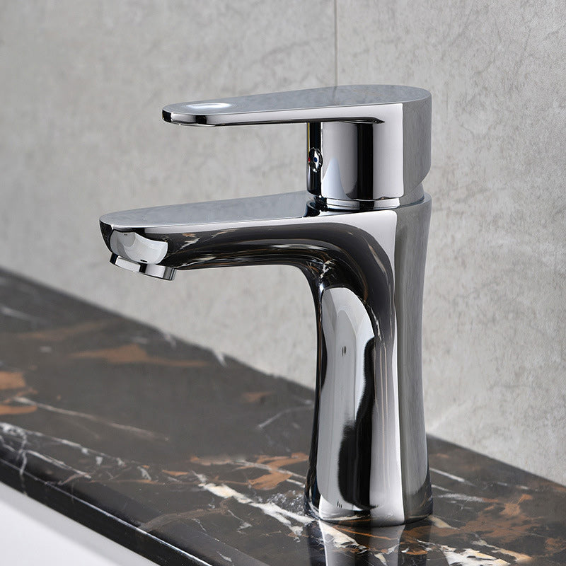 Basic Metal Sink Faucet with Lever Handle