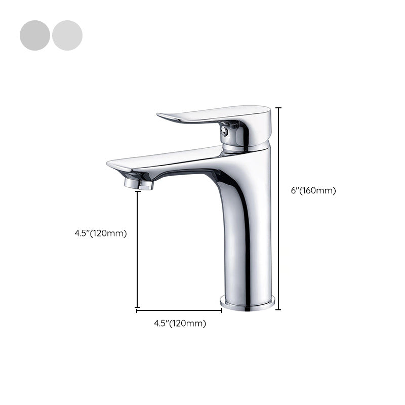 Basic Metal Sink Faucet with Lever Handle