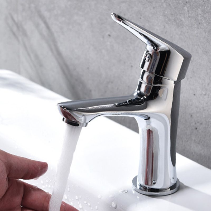 Basic Metal Sink Faucet with Lever Handle