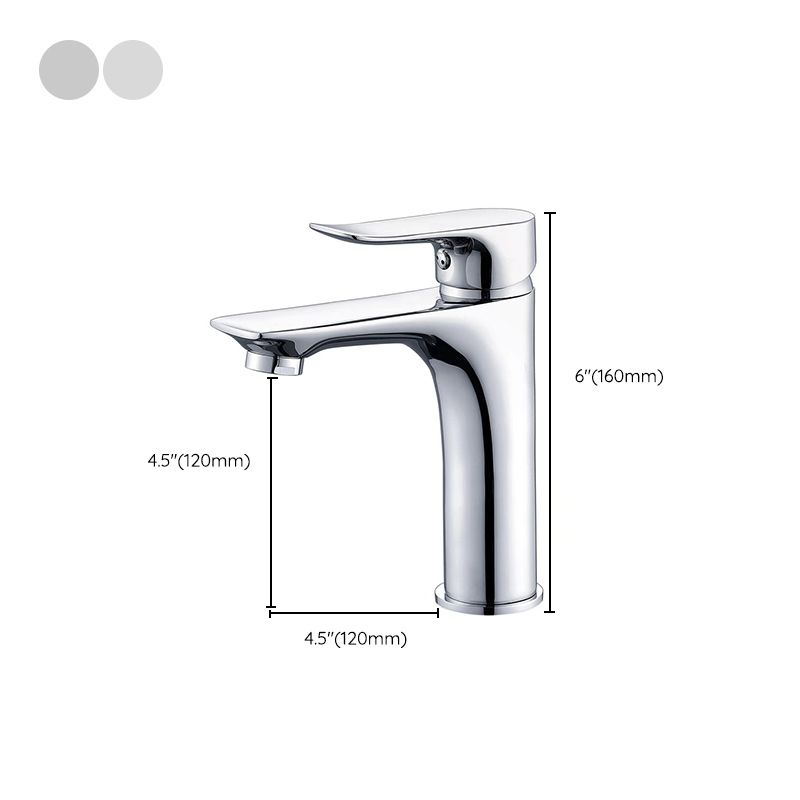 Basic Metal Sink Faucet with Lever Handle