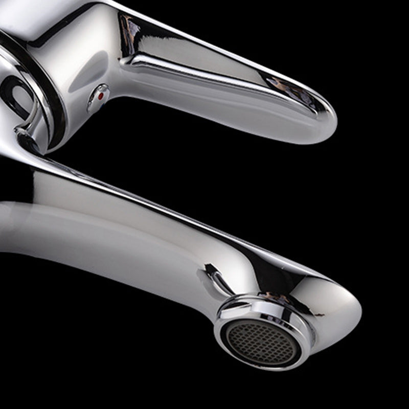 Basic Metal Sink Faucet with Lever Handle