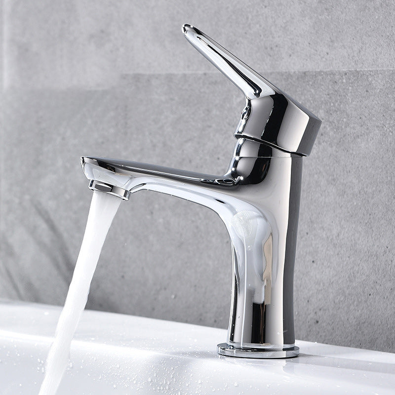 Basic Metal Sink Faucet with Lever Handle