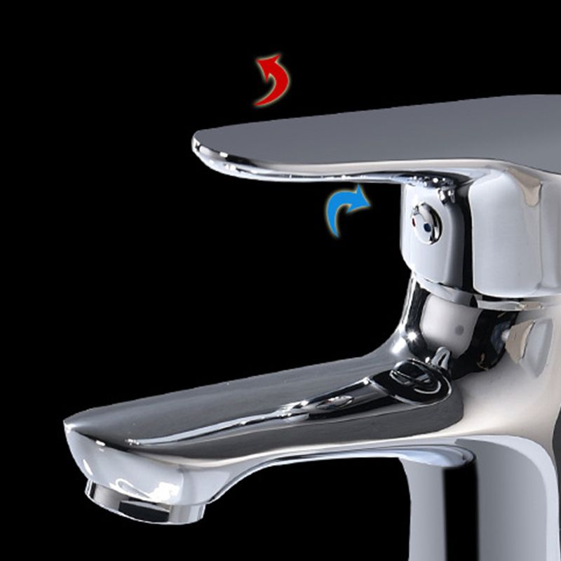 Basic Metal Sink Faucet with Lever Handle