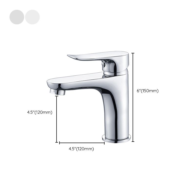 Basic Metal Sink Faucet with Lever Handle