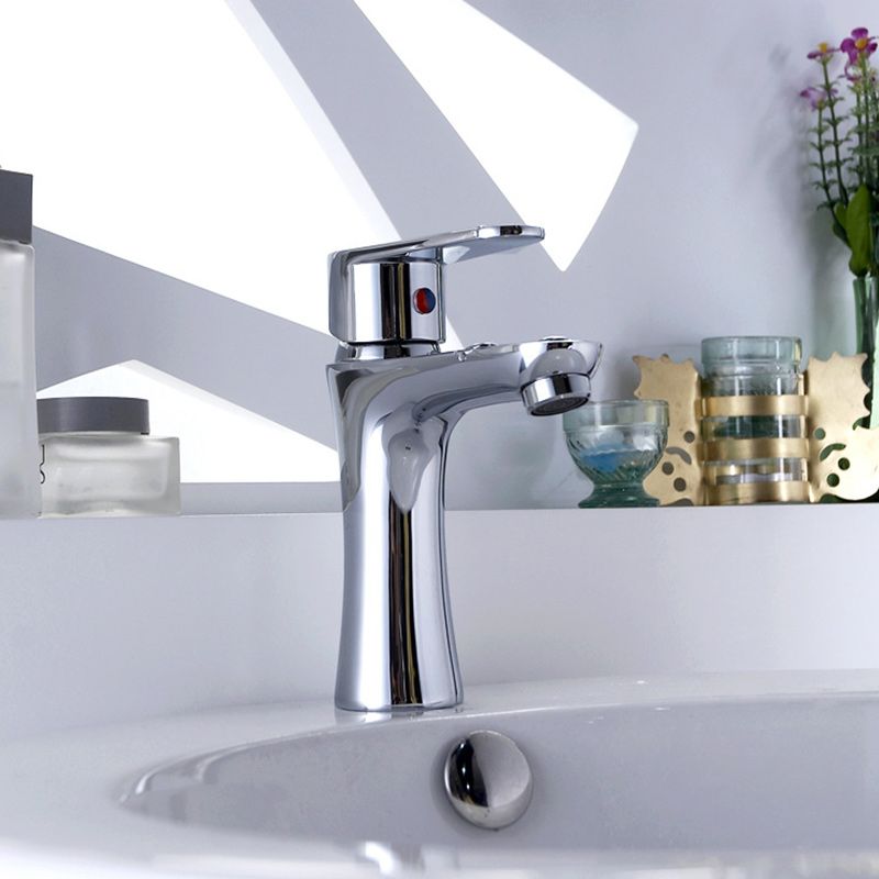 Basic Metal Sink Faucet with Lever Handle