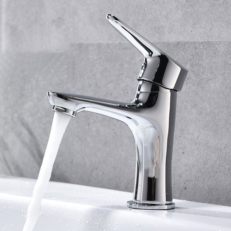 Basic Metal Sink Faucet with Lever Handle
