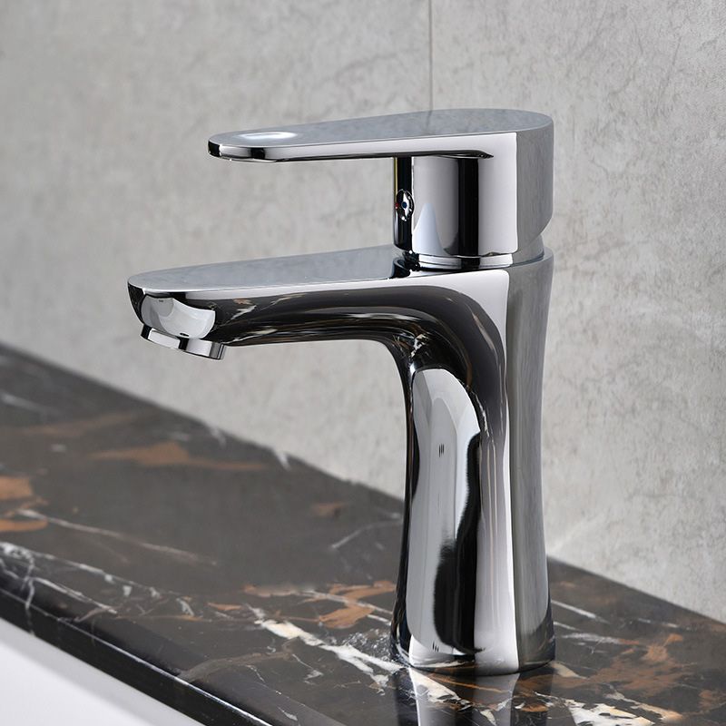 Basic Metal Sink Faucet with Lever Handle