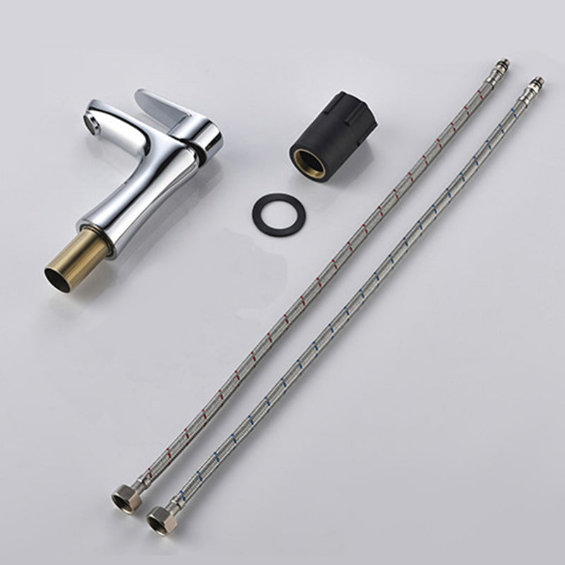 Basic Metal Sink Faucet with Lever Handle