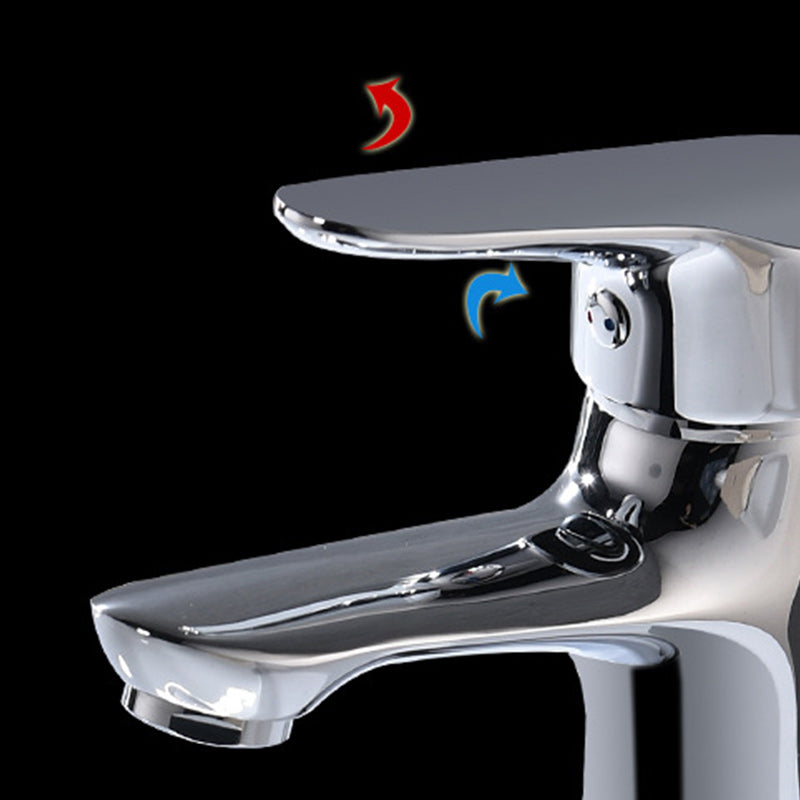 Basic Metal Sink Faucet with Lever Handle