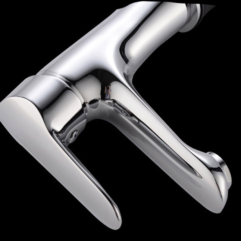 Basic Metal Sink Faucet with Lever Handle