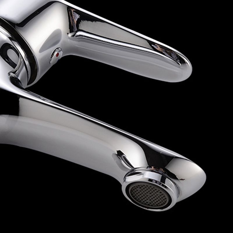 Basic Metal Sink Faucet with Lever Handle