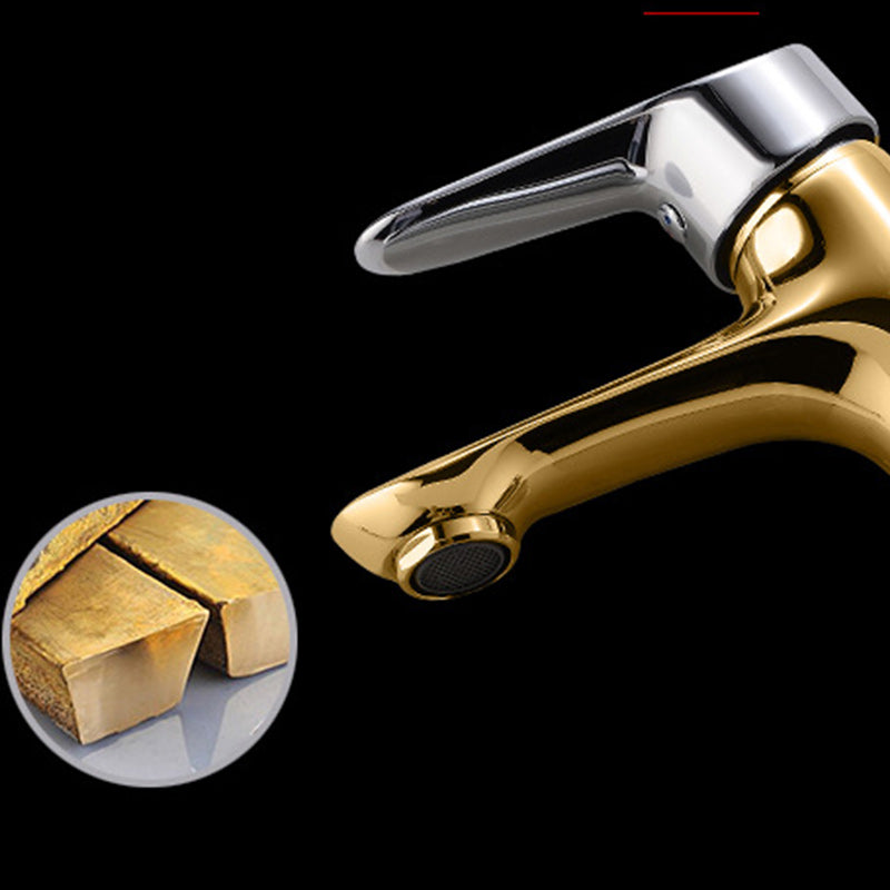 Basic Metal Sink Faucet with Lever Handle