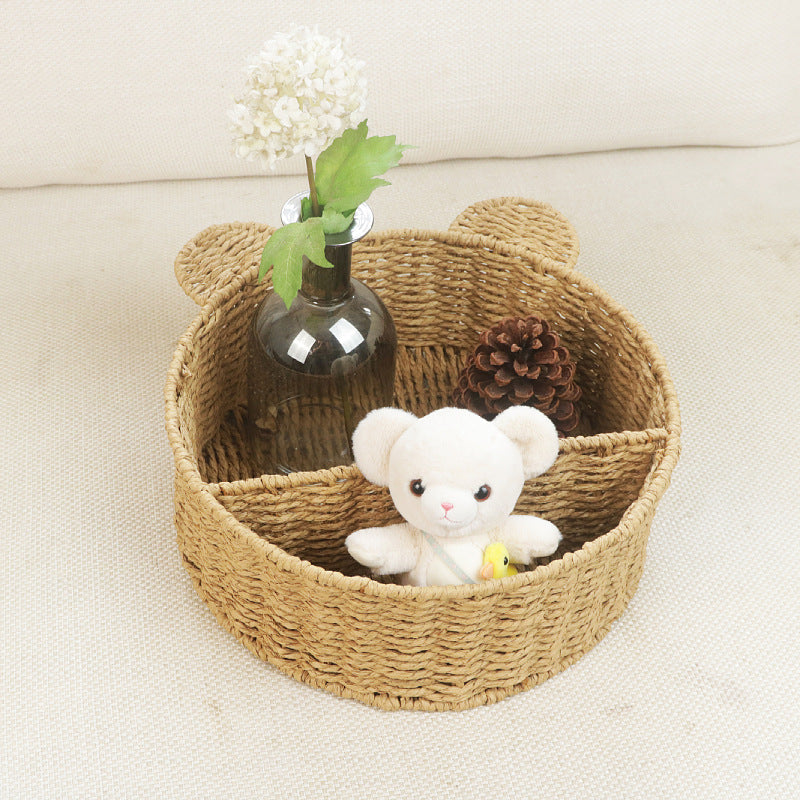 Bear Wall Shelf – Handwoven Natural Storage