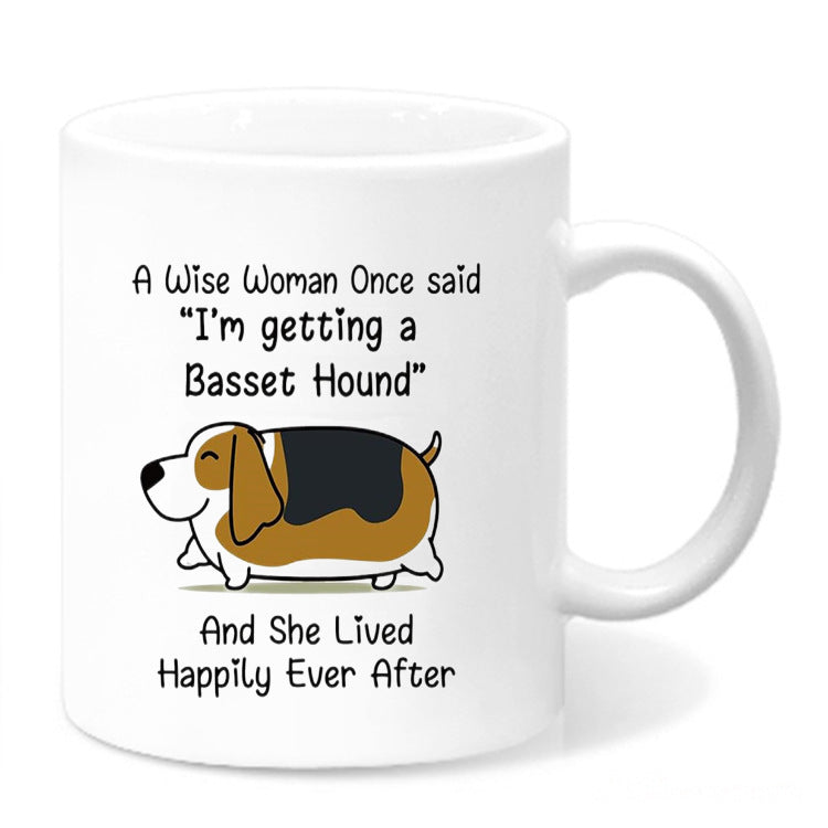 Birthday Novelty Ceramic Coffee Mug with Glossy Porcelain Finish and Large C-Handle