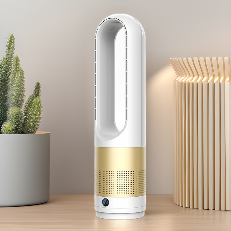 Bladeless Tower Fan & HEPA Air Purifier with Quiet DC Motor