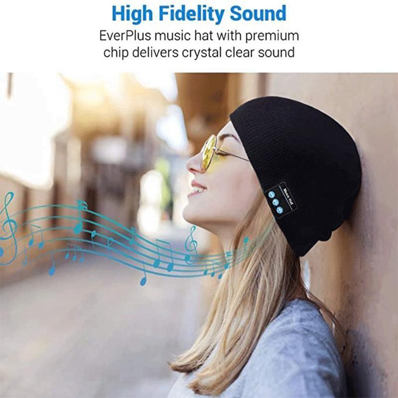 Bluetooth Beanie Hat with Built-in Headphones