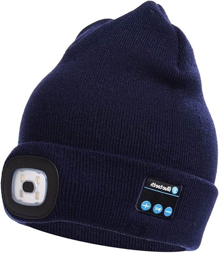 Bluetooth Beanie Hat Light Wireless Headphones