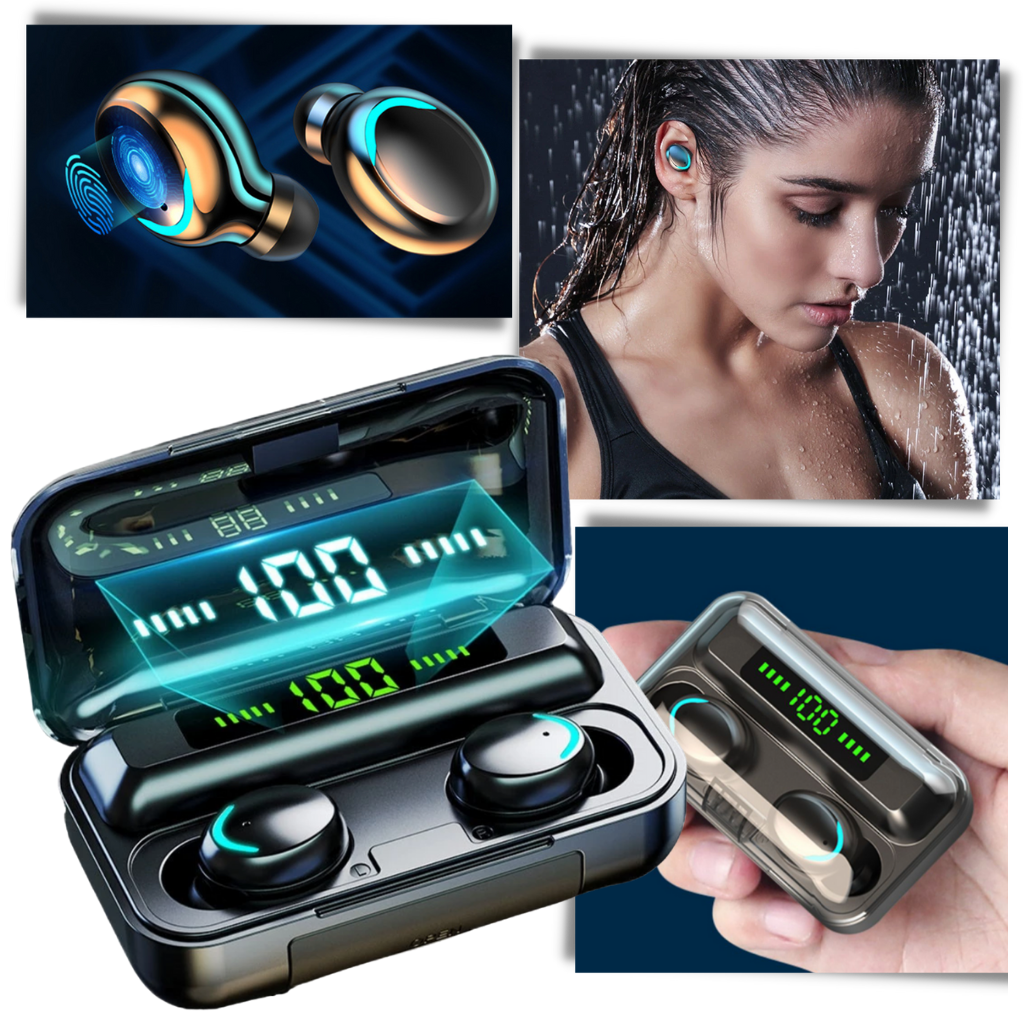 Bluetooth Earbuds with Rechargeable Power Bank Case