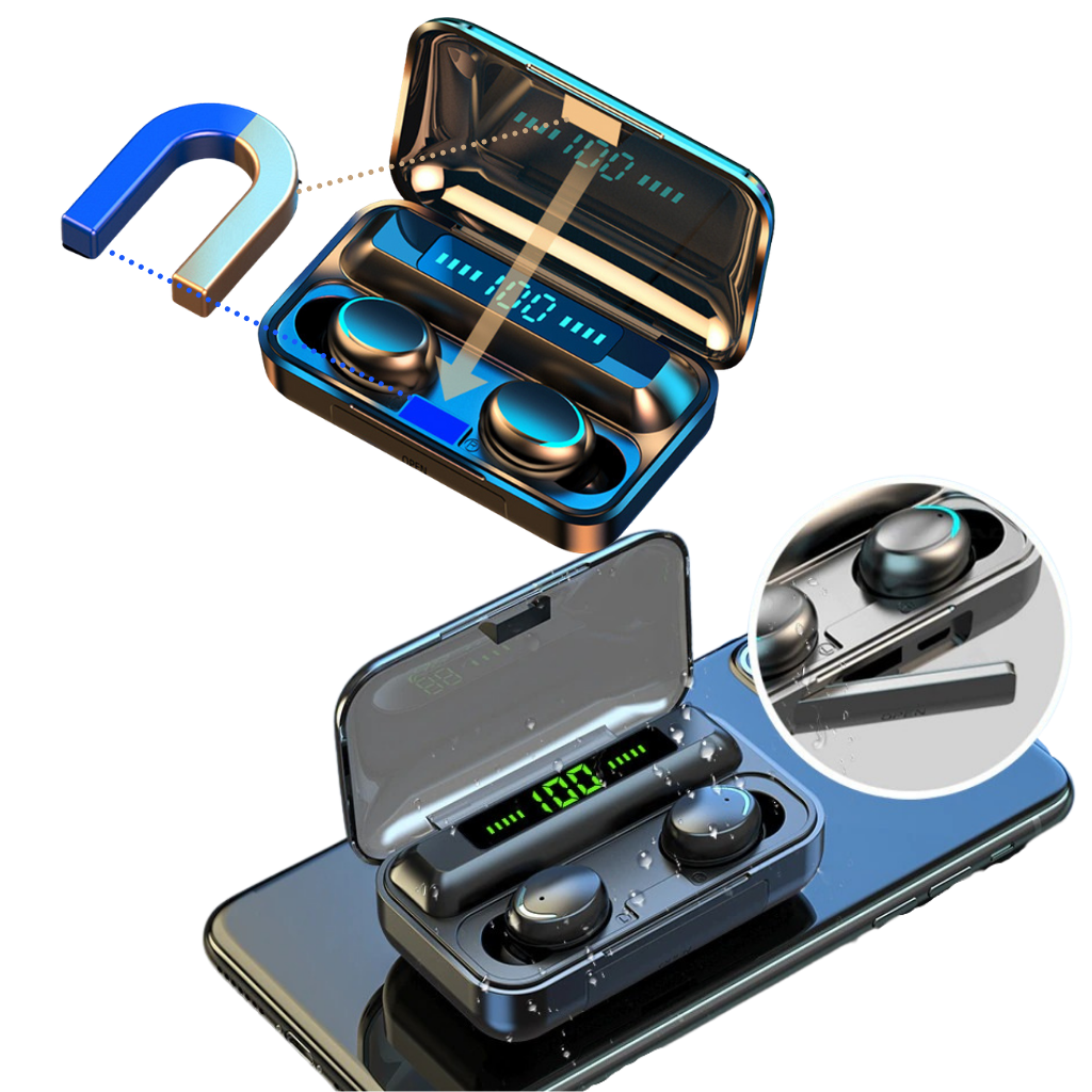 Bluetooth Earbuds with Rechargeable Power Bank Case