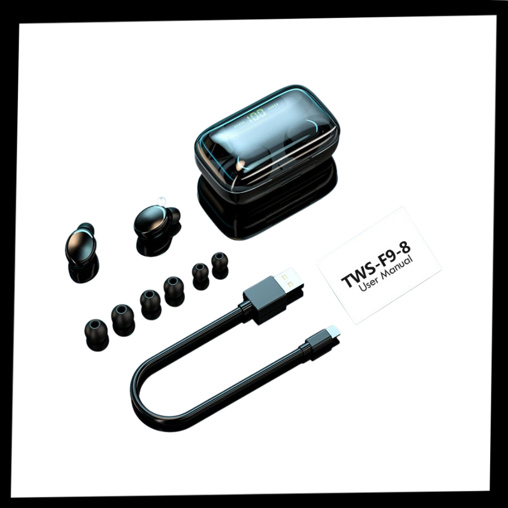Bluetooth Earbuds with Rechargeable Power Bank Case