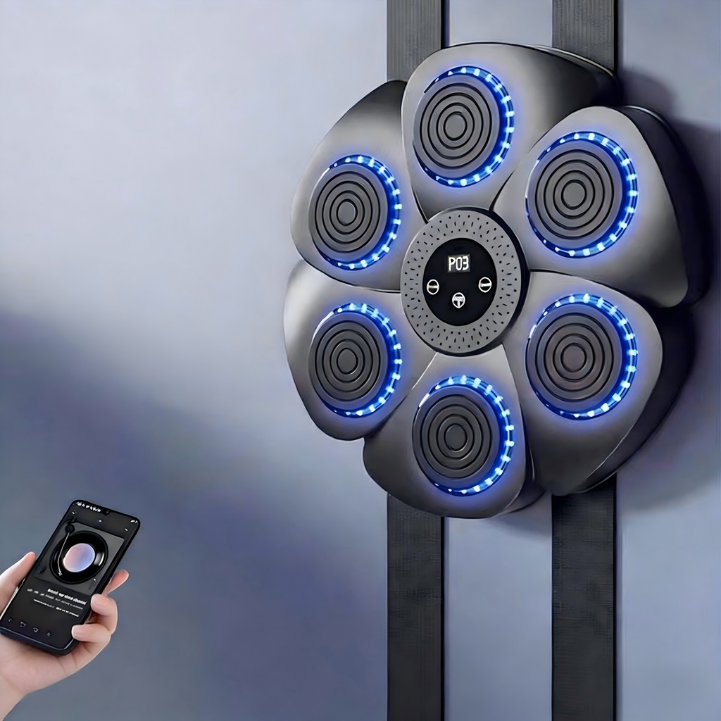 Bluetooth Music Boxing Machine with LED Lights