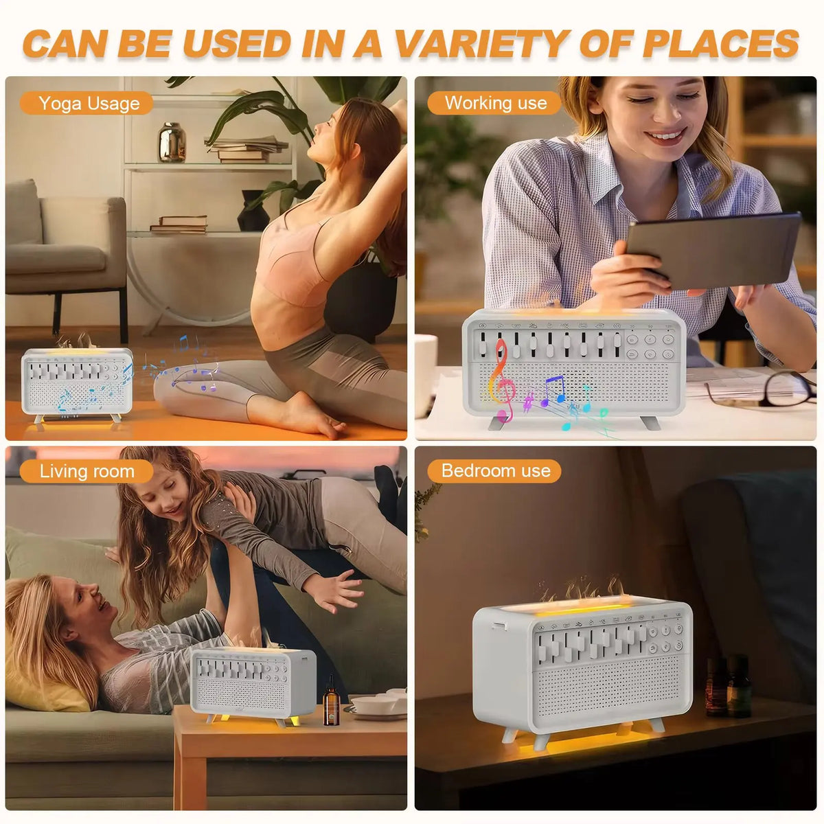 Bluetooth Sound Therapy Humidifier with Night Light